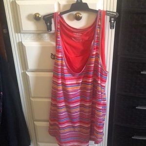 Tank with attached half top inside